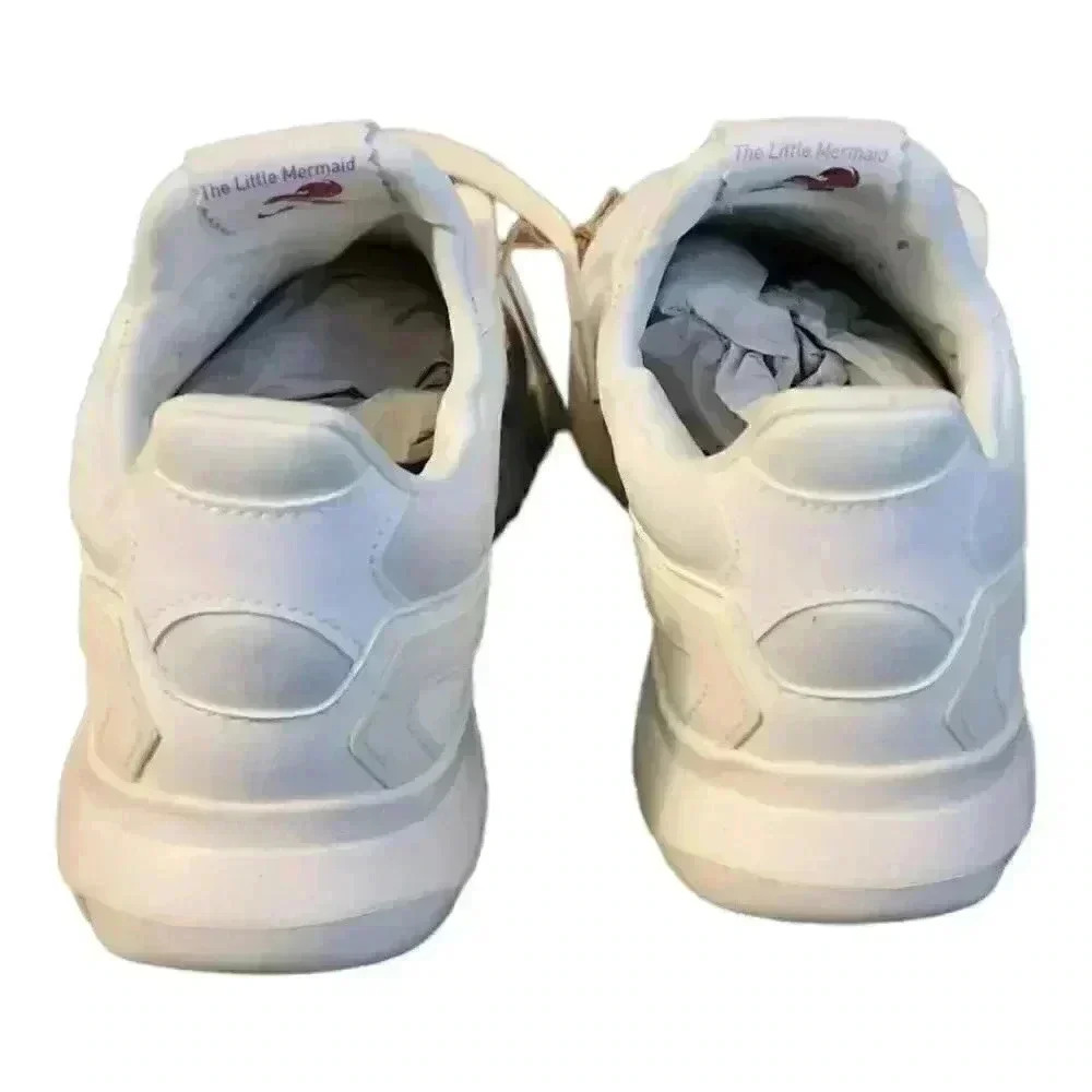 Adidas Originals Flex J Disney The Little Mermaid White Womens Sneakers Size 6 - Picture 5 of 11